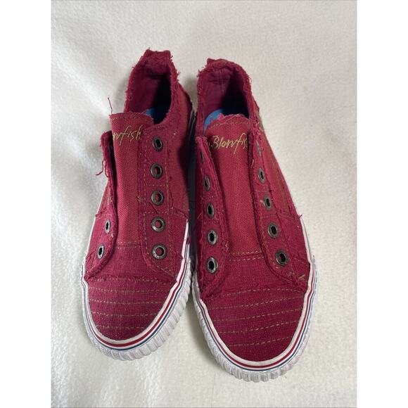 Blowfish Women’s Play Slip-On Sneakers Size 8.5 Casual Sneaker Red - Picture 5 of 8